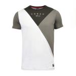 TRENDS TRIANGULAR T-SHIRT WHITE AND GREY